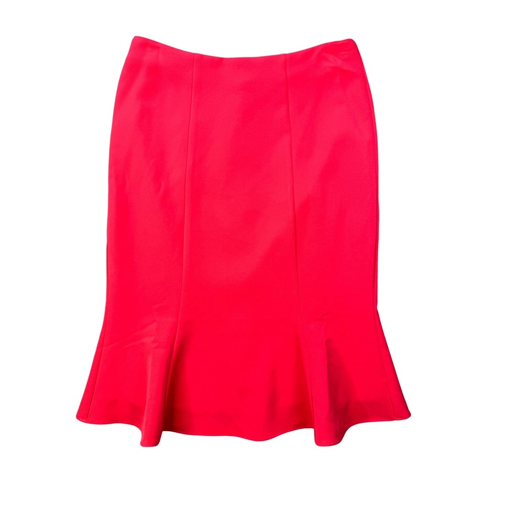 Boden Womens Pink Flounce Hem Pencil Skirt size 4 NWT